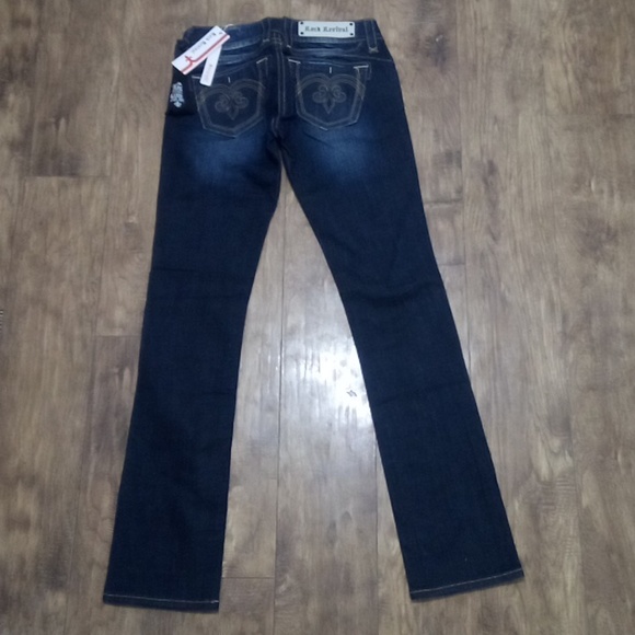 Rock Revival NWT Women's 26 Straight Adel Embellished Embroidered - Picture 6 of 15